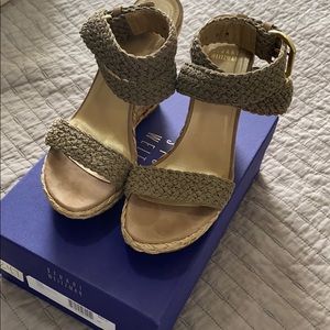 Stuart Weitzman - Alex Swamp Crochet Wedge